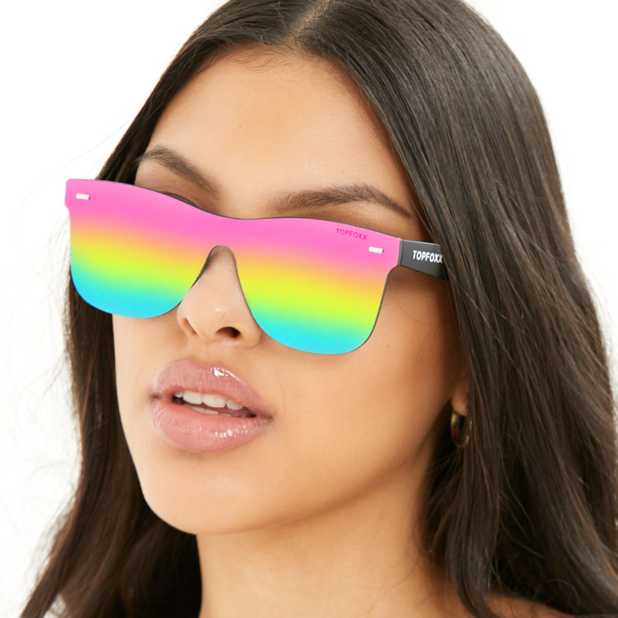 Sustainable Future - Multicolor Square Wayfarer Sunglasses - TopFoxx - Flyclothing LLC