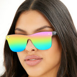 Sustainable Future - Multicolor Square Wayfarer Sunglasses - TopFoxx - Flyclothing LLC