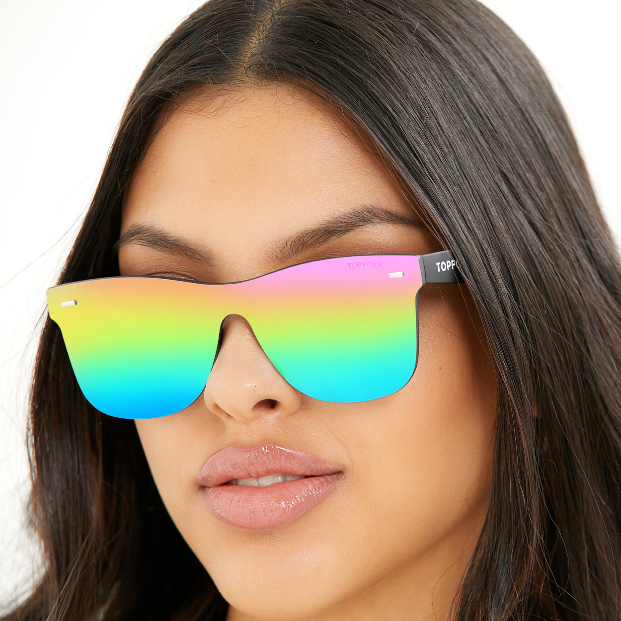 Sustainable Future - Multicolor Square Wayfarer Sunglasses - TopFoxx - Flyclothing LLC
