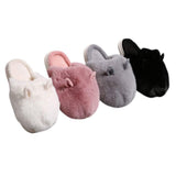 Fuzzy Faux Fur Bunny Soft Home Indoor Floor Slippers - Madeline Love - Flyclothing LLC