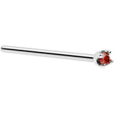 14k White Gold 2mm Lab Grown Red Diamond Nose Ring - BodyCandy - Flyclothing LLC