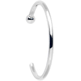 20G 3/8 Solid 18K White Gold Nose Hoop