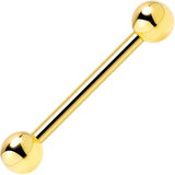14k Solid Gold Ball Internally Threaded Barbell Tongue Ring - BodyCandy - Flyclothing LLC