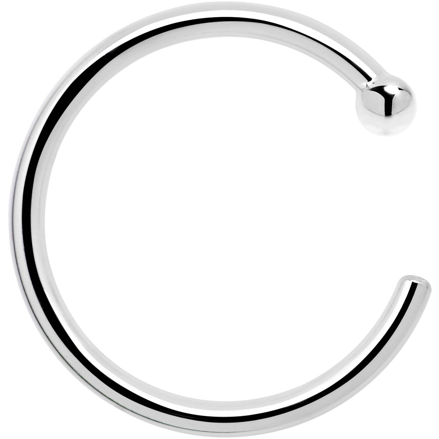 Real Platinum Nose Hoop - Hypoallergenic & Luxurious - BodyCandy - Flyclothing LLC