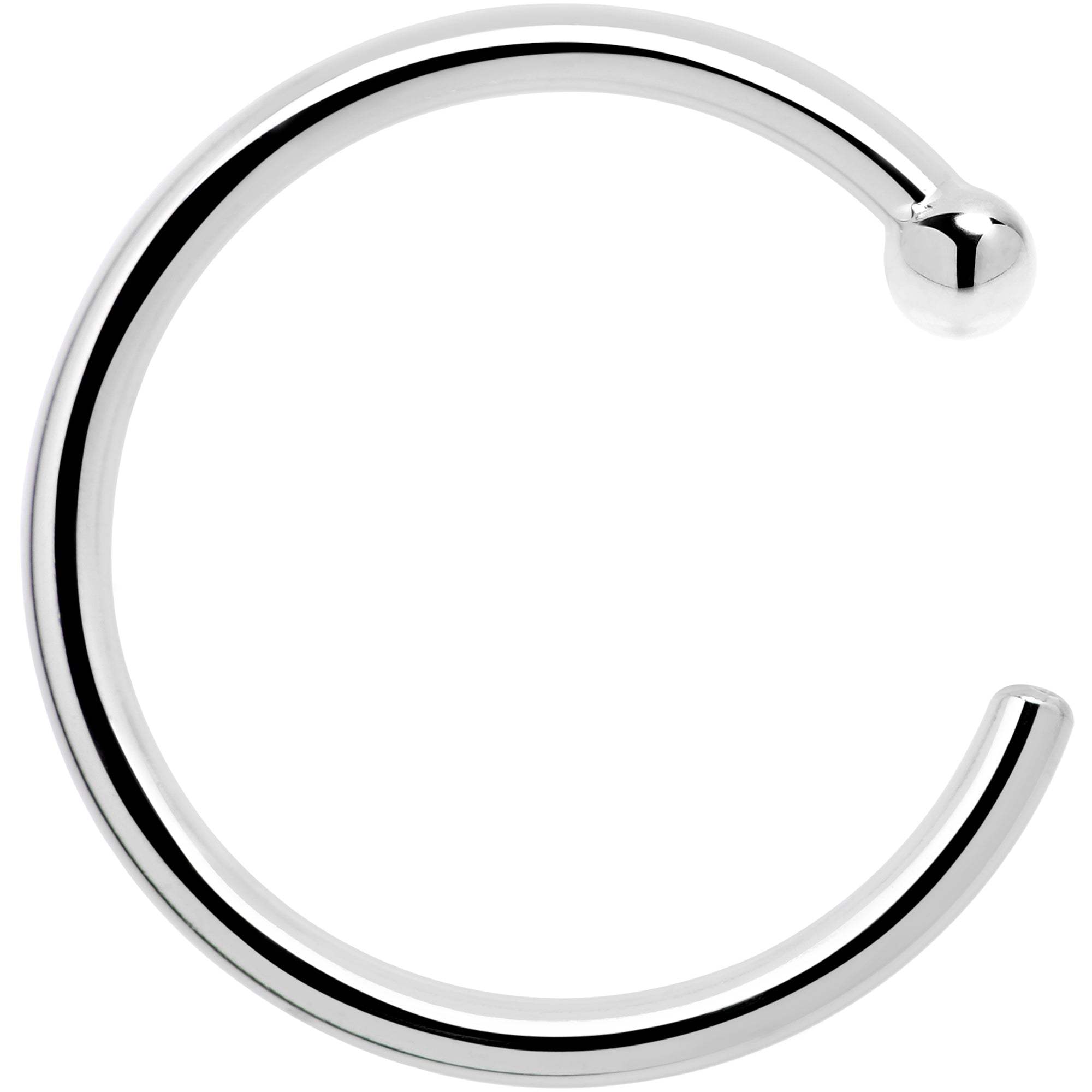 Real Platinum Nose Hoop - Hypoallergenic & Luxurious - BodyCandy - Flyclothing LLC