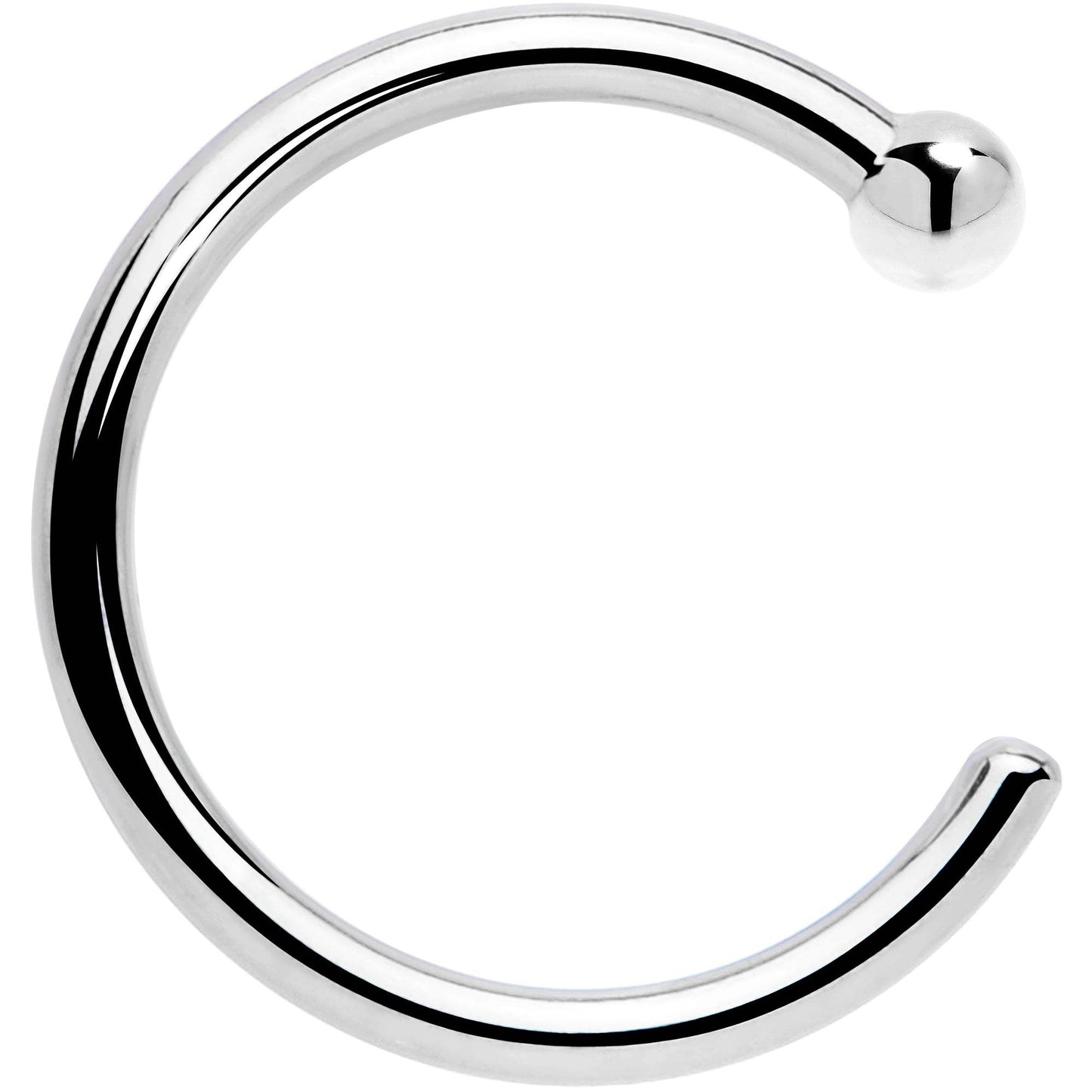 Real Platinum Nose Hoop - Hypoallergenic & Luxurious - BodyCandy - Flyclothing LLC