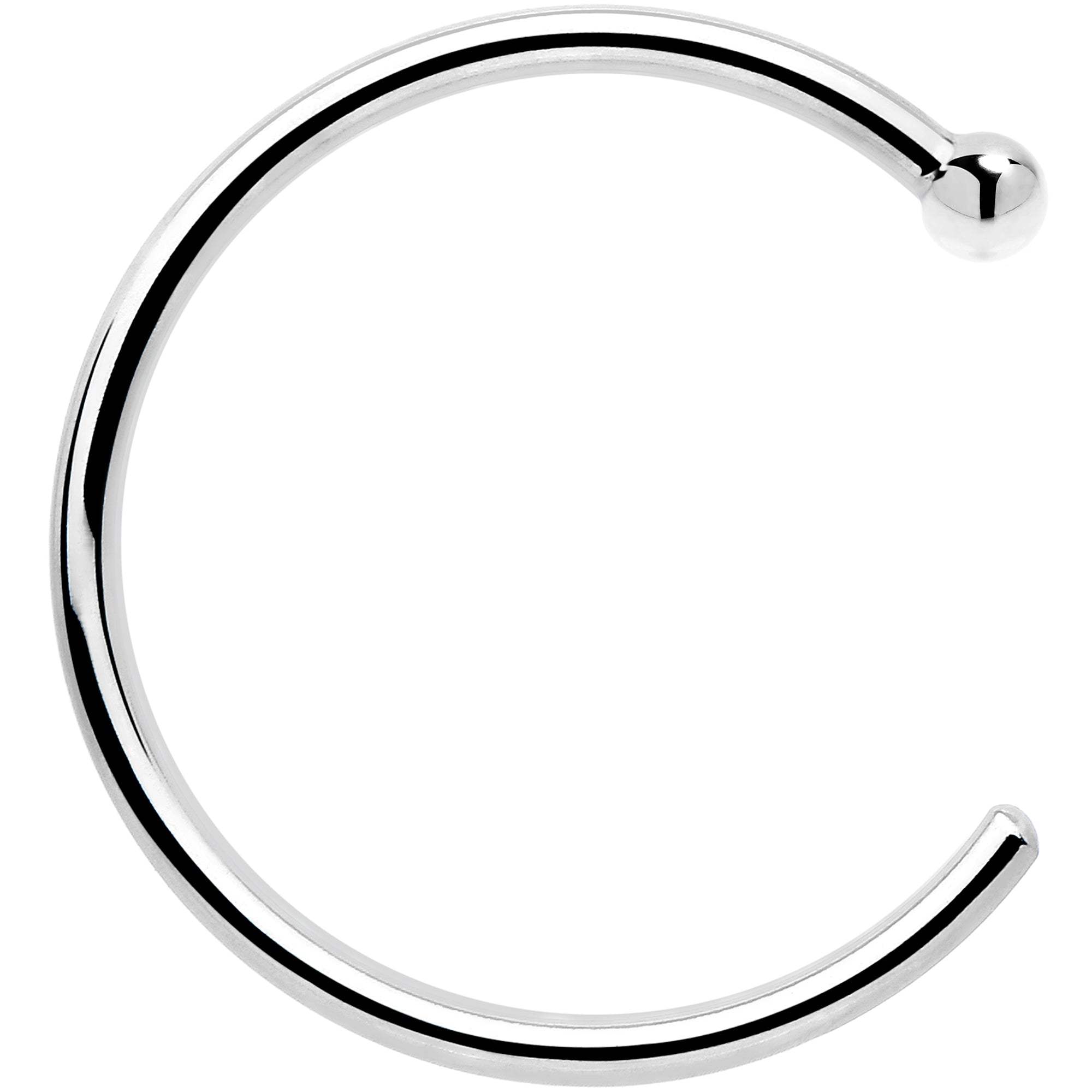 Real Platinum Nose Hoop - Hypoallergenic & Luxurious - BodyCandy - Flyclothing LLC