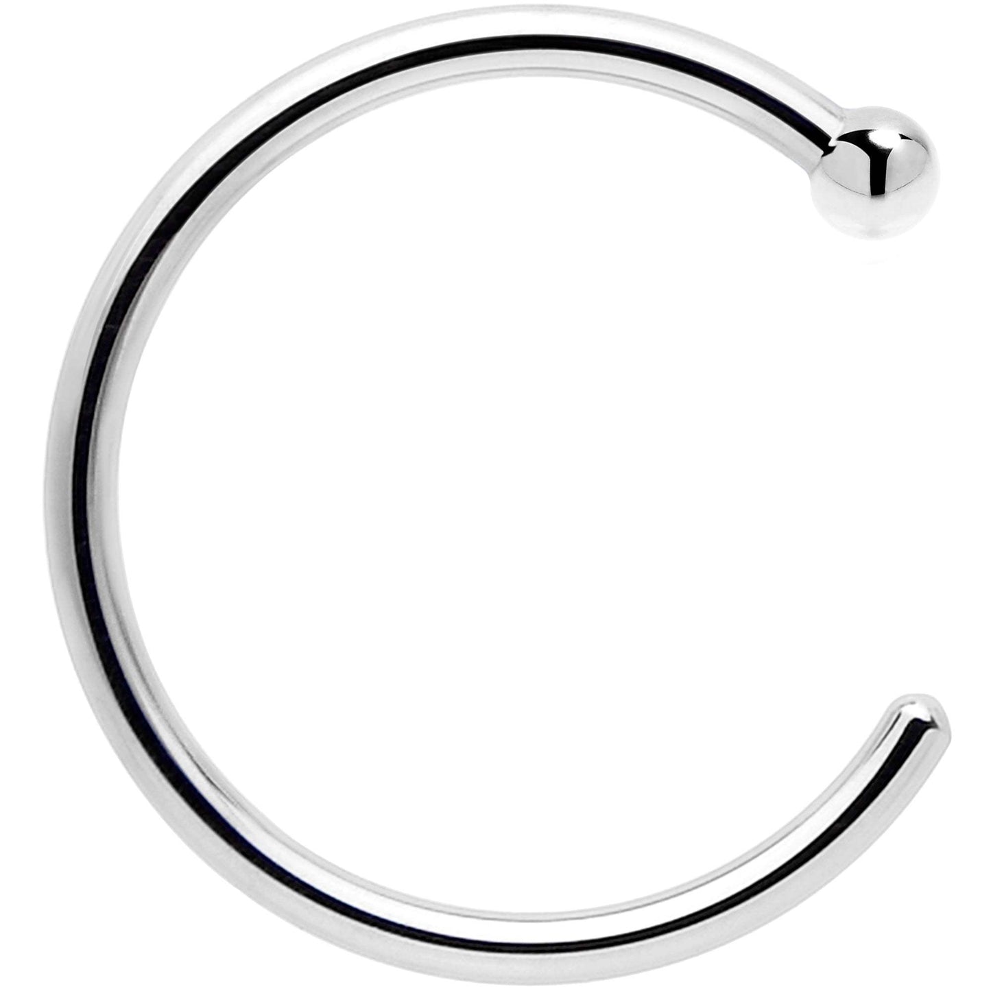 Real Platinum Nose Hoop - Hypoallergenic & Luxurious - BodyCandy - Flyclothing LLC