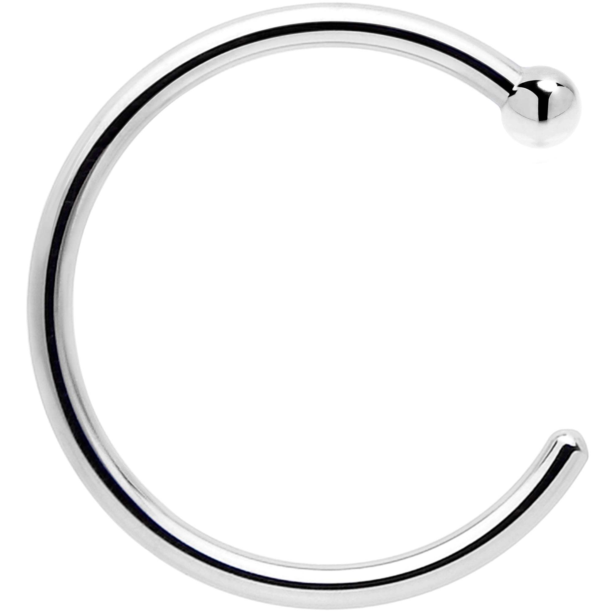 Real Platinum Nose Hoop - Hypoallergenic & Luxurious - BodyCandy - Flyclothing LLC