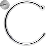 Real Platinum Nose Hoop - Hypoallergenic & Luxurious - BodyCandy - Flyclothing LLC