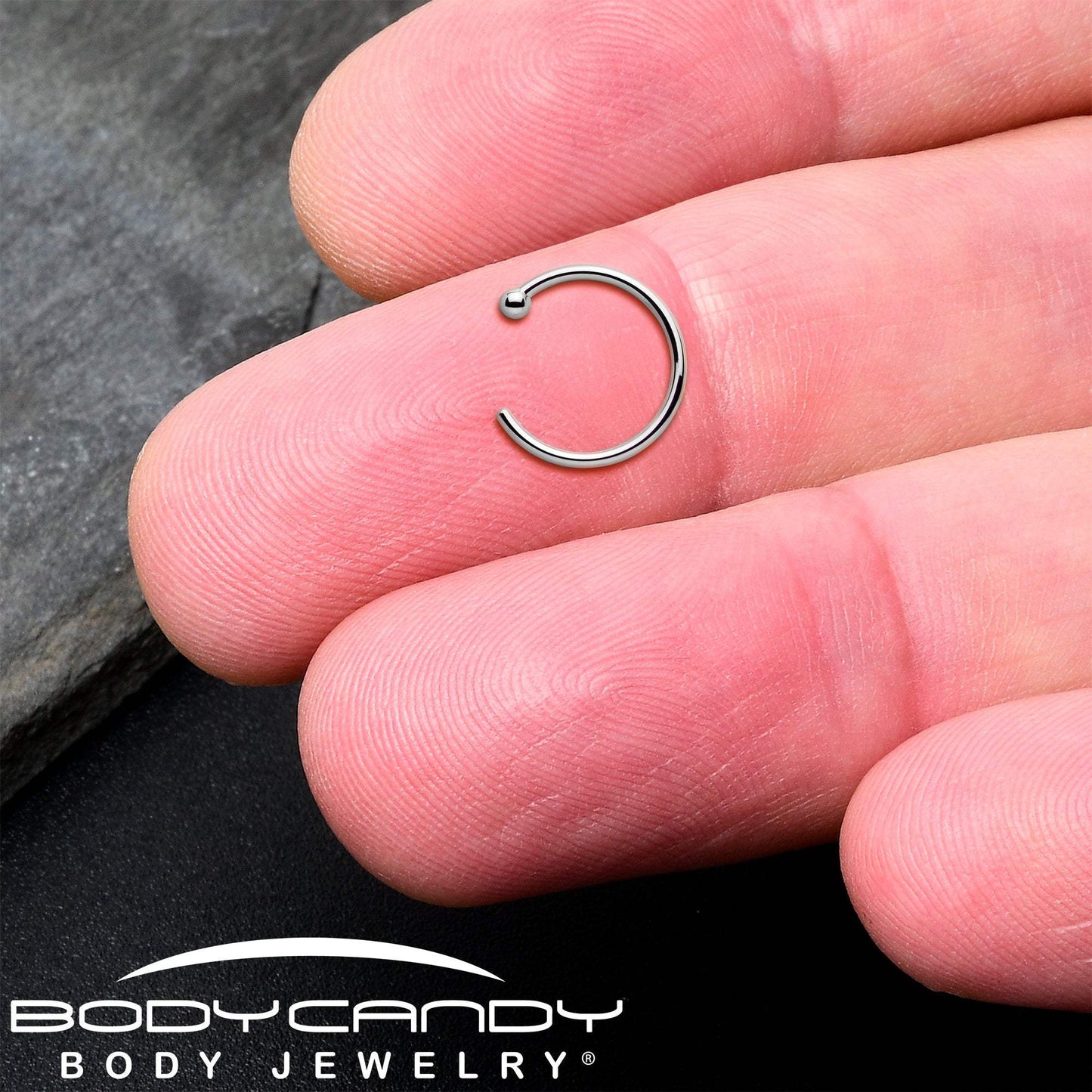Real Platinum Nose Hoop - Hypoallergenic & Luxurious - BodyCandy - Flyclothing LLC