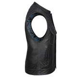 Diamond Fury - Club Vest (Blue) - GoLeather