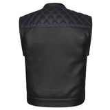 Diamond Fury - Club Vest (Blue) - GoLeather