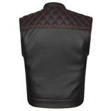 Diamond Fury - Club Vest (Red) - GoLeather - Flyclothing LLC
