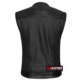 Vortex - Perforated Leather Vest - GoLeather