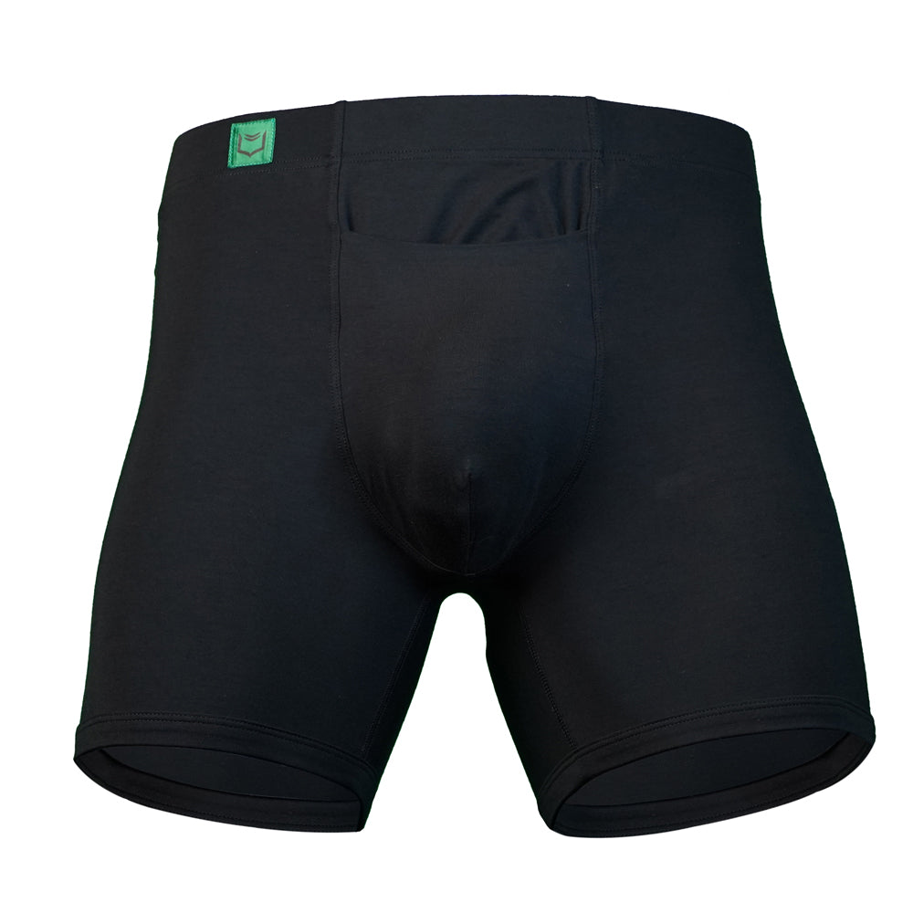 SHEATH 3.21 Bamboo Men's Single Pouch Horizontal Fly Boxer Brief 5" (3 Pack)