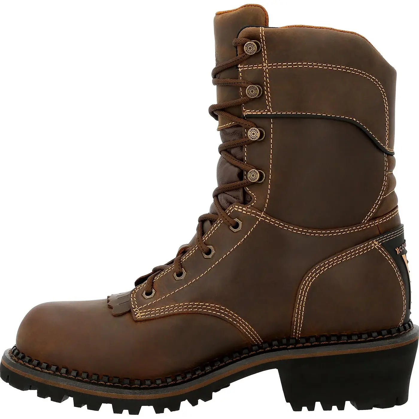 Georgia Boot AMP LT Logger Composite Toe Insulated Waterproof Work Boot - Georgia Boot - Flyclothing LLC