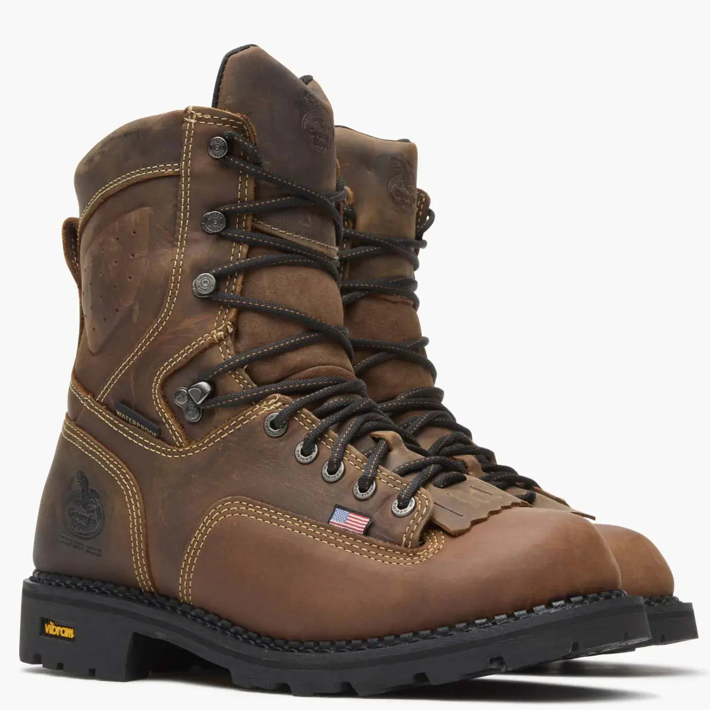 Georgia Boot Men's USA Low Heeled Waterproof Logger - Georgia Boot - Flyclothing LLC