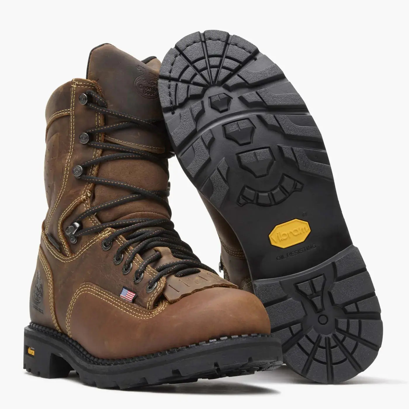 Georgia Boot Men's USA Low Heeled Waterproof Logger - Georgia Boot - Flyclothing LLC