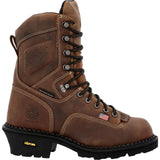 Georgia Boot Men's USA Scalloped Heel Waterproof Logger - Georgia Boot - Flyclothing LLC