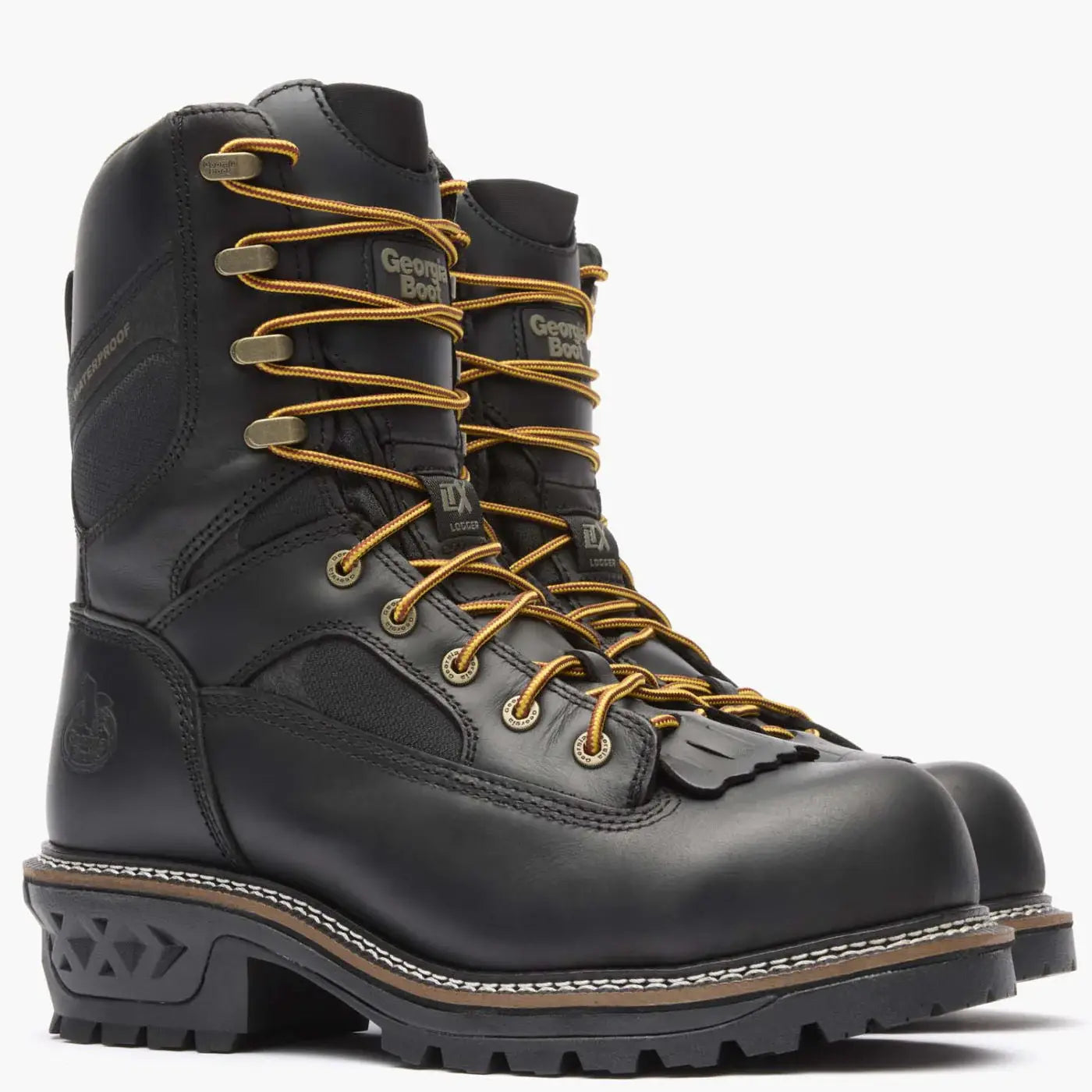 Georgia Boot LTX Logger Composite Toe Waterproof Black Work Boot Black - Georgia Boot - Flyclothing LLC