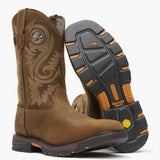 Georgia Boot Men's Carbo-Tec FLX Waterproof Pull-On Work Boot Soft Toe - Georgia Boot - Flyclothing LLC