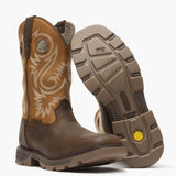 Georgia Boot Carbo-Tec FLX 11" Waterproof Pull On Work Boot Brown - Georgia Boot - Flyclothing LLC