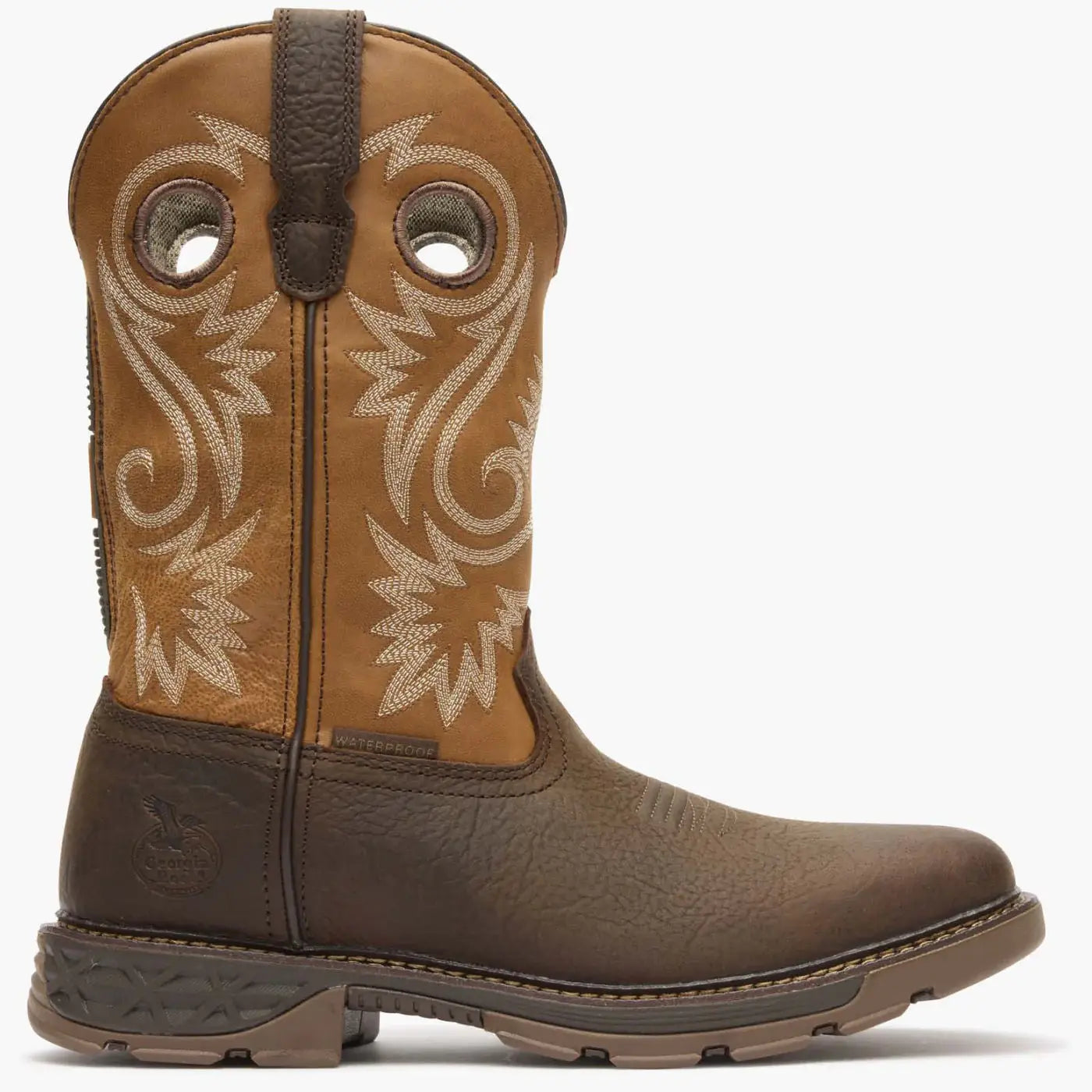 Georgia Boot Carbo-Tec FLX 11" Waterproof Pull On Work Boot Brown - Georgia Boot - Flyclothing LLC