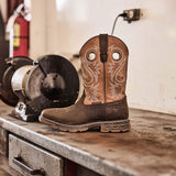 Georgia Boot Carbo-Tec FLX 11" Waterproof Pull On Work Boot Brown - Georgia Boot - Flyclothing LLC