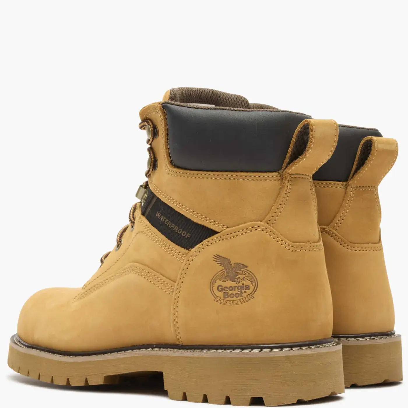 Georgia Boot Core 37 Steel Toe 6" Waterproof Work Boot Wheat - Georgia Boot - Flyclothing LLC