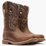 Georgia Boot Core 37 Western 11" Steel Toe Waterproof Pull-On Work Boot-brown - Georgia Boot - Flyclothing LLC