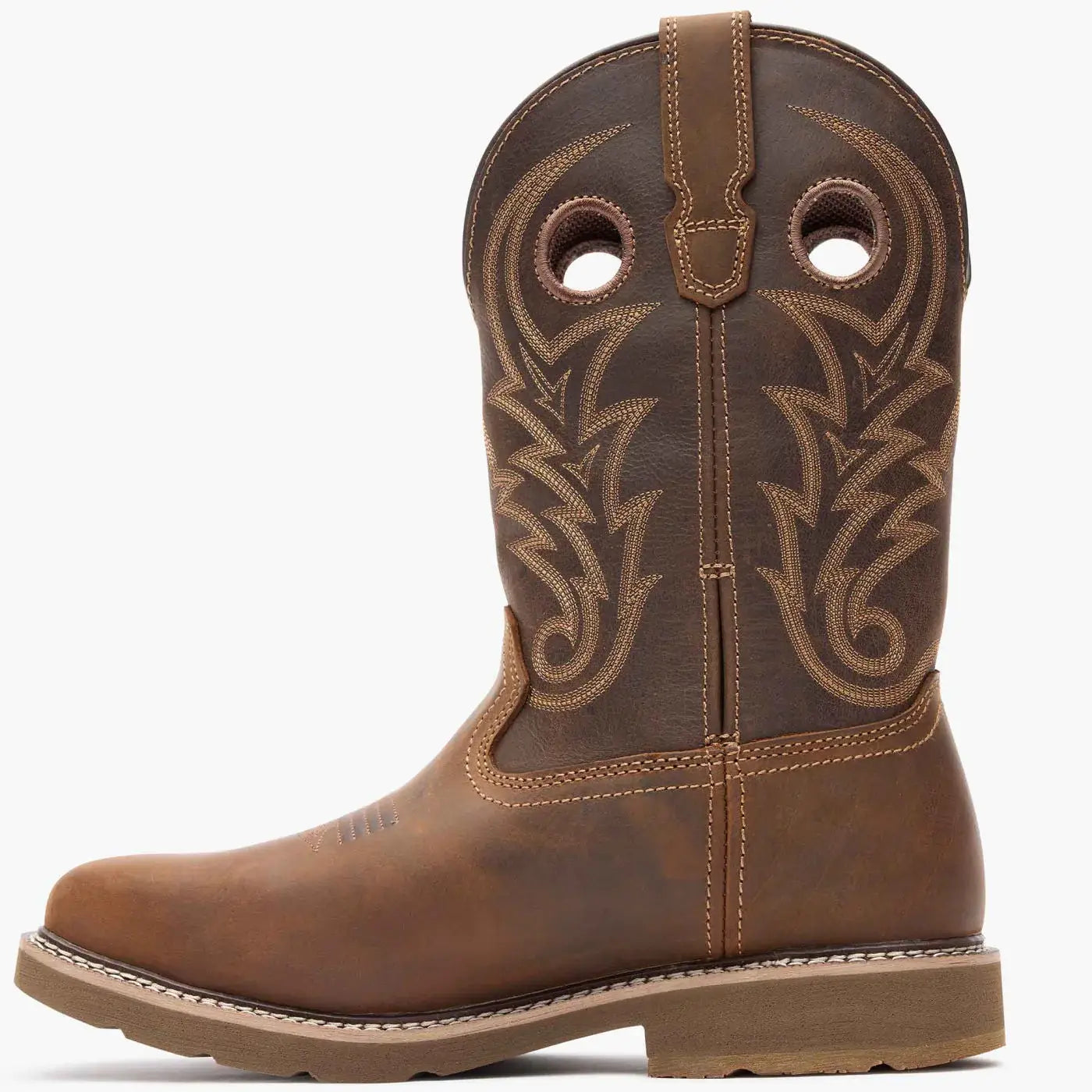 Georgia Boot Core 37 Western 11" Steel Toe Waterproof Pull-On Work Boot-brown - Georgia Boot - Flyclothing LLC