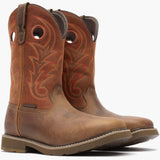 Georgia Boot Core 37 Western 11" Waterproof Pull-On Work Boot in Brown/Rust - Georgia Boot - Flyclothing LLC