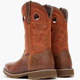 Georgia Boot Core 37 Western 11" Waterproof Pull-On Work Boot in Brown/Rust - Georgia Boot - Flyclothing LLC
