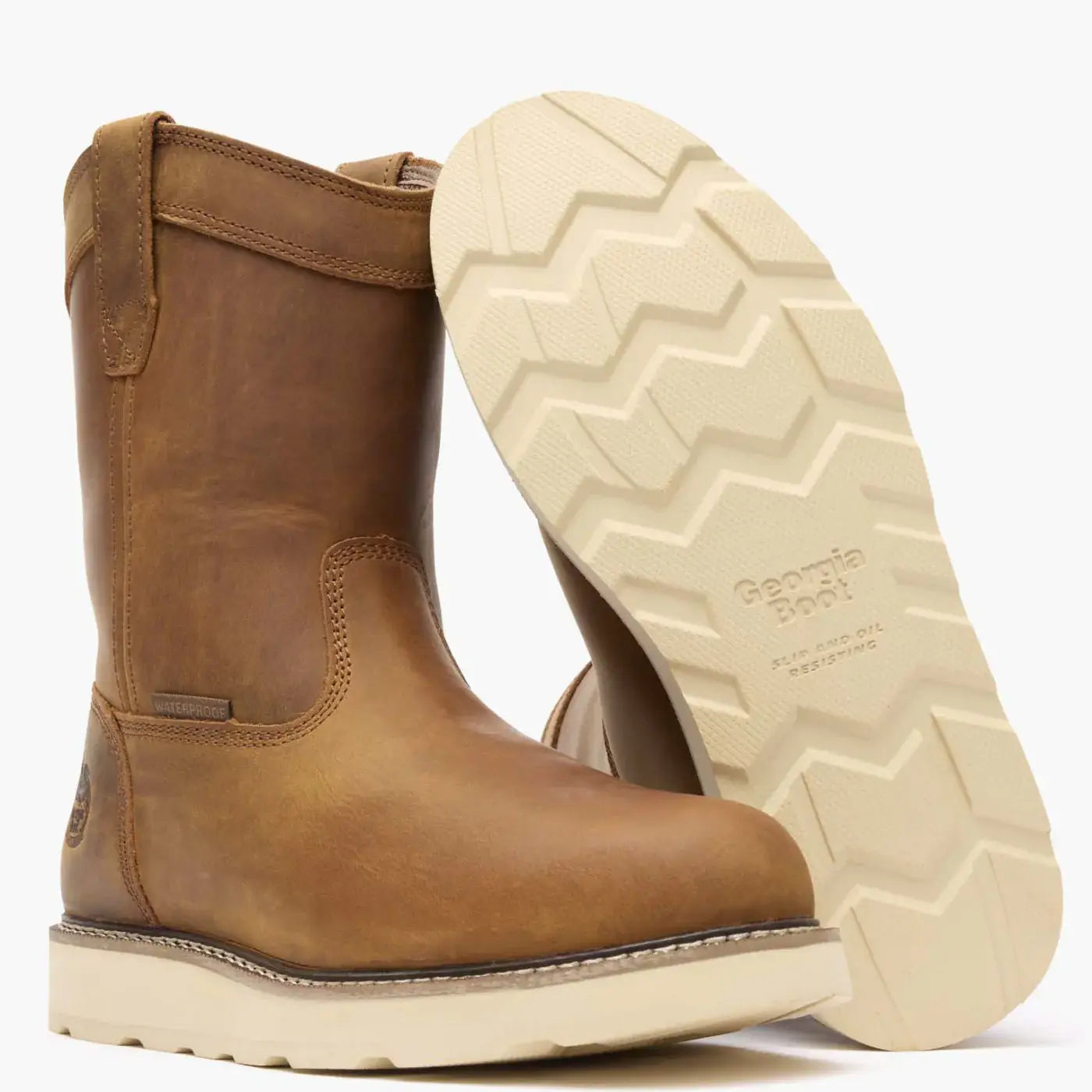 Georgia Boot Core 37 Wedge 10" Steel Toe Waterproof Pull-On Work Boot - Georgia Boot - Flyclothing LLC
