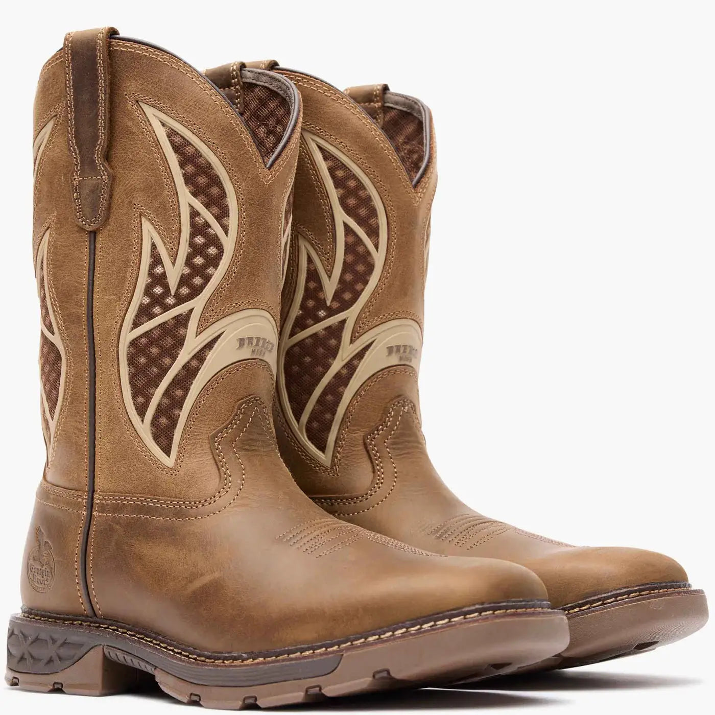 Georgia Boot Carbo-Tec FLX Pull-on with InsulKul™ Work Boot in Brown/Tan - Georgia Boot - Flyclothing LLC