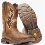 Georgia Boot Carbo-Tec FLX Pull-on with InsulKul™ Work Boot in Brown/Tan - Georgia Boot - Flyclothing LLC
