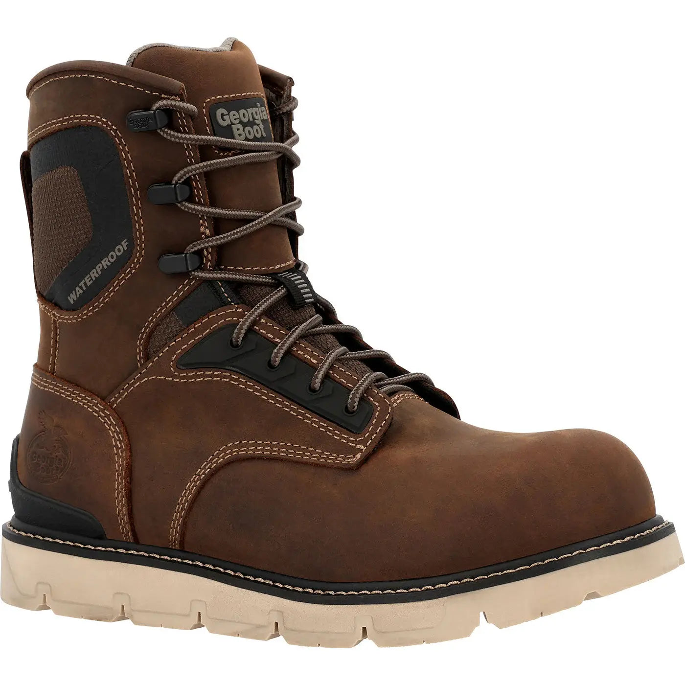 Georgia Boot Carbon Flex Wedge 8" Waterproof Work Boot - Georgia Boot - Flyclothing LLC