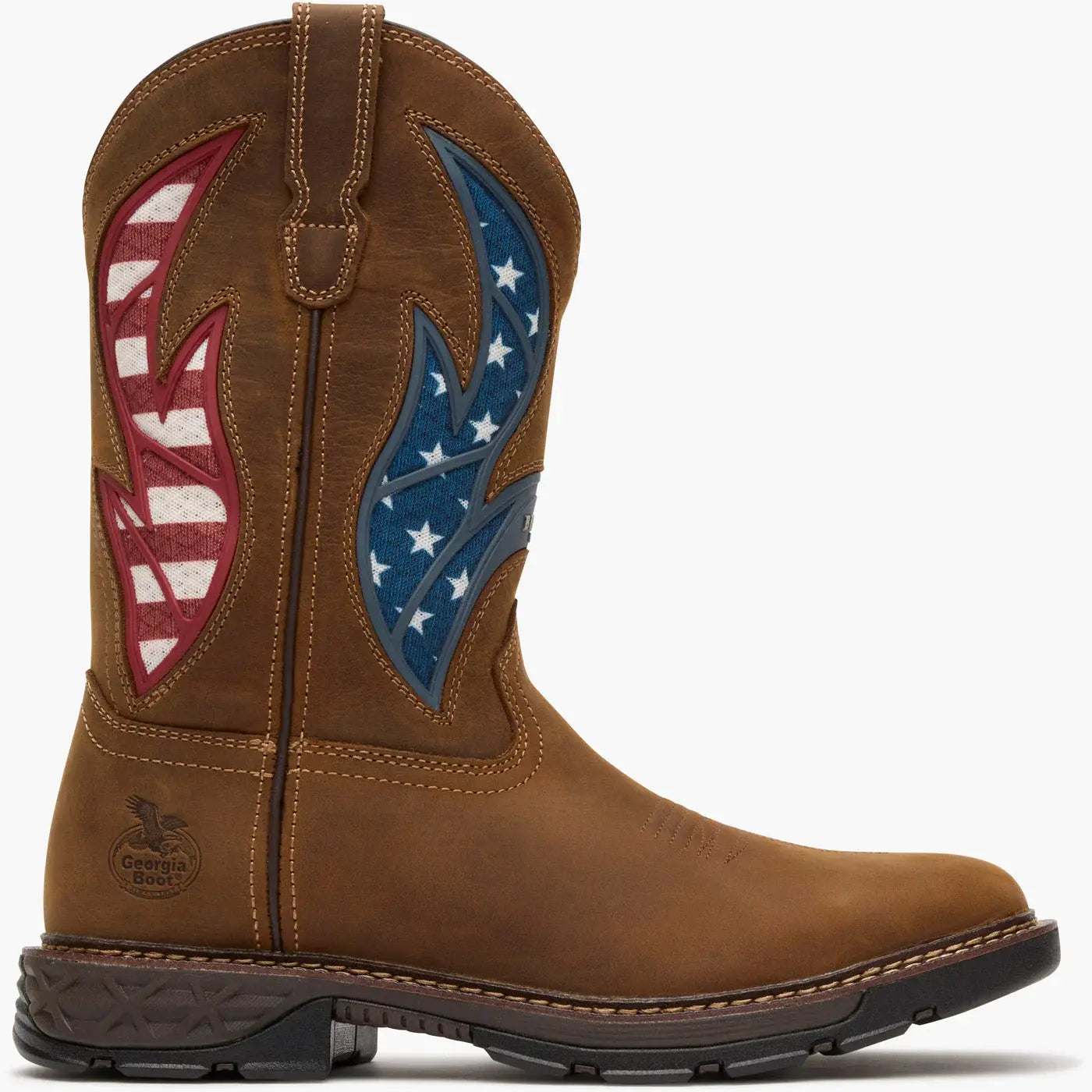 Georgia Boot Men's 11' Square Toe Carbo-Tec Flex Pull-On Work Boot - Georgia Boot - Flyclothing LLC
