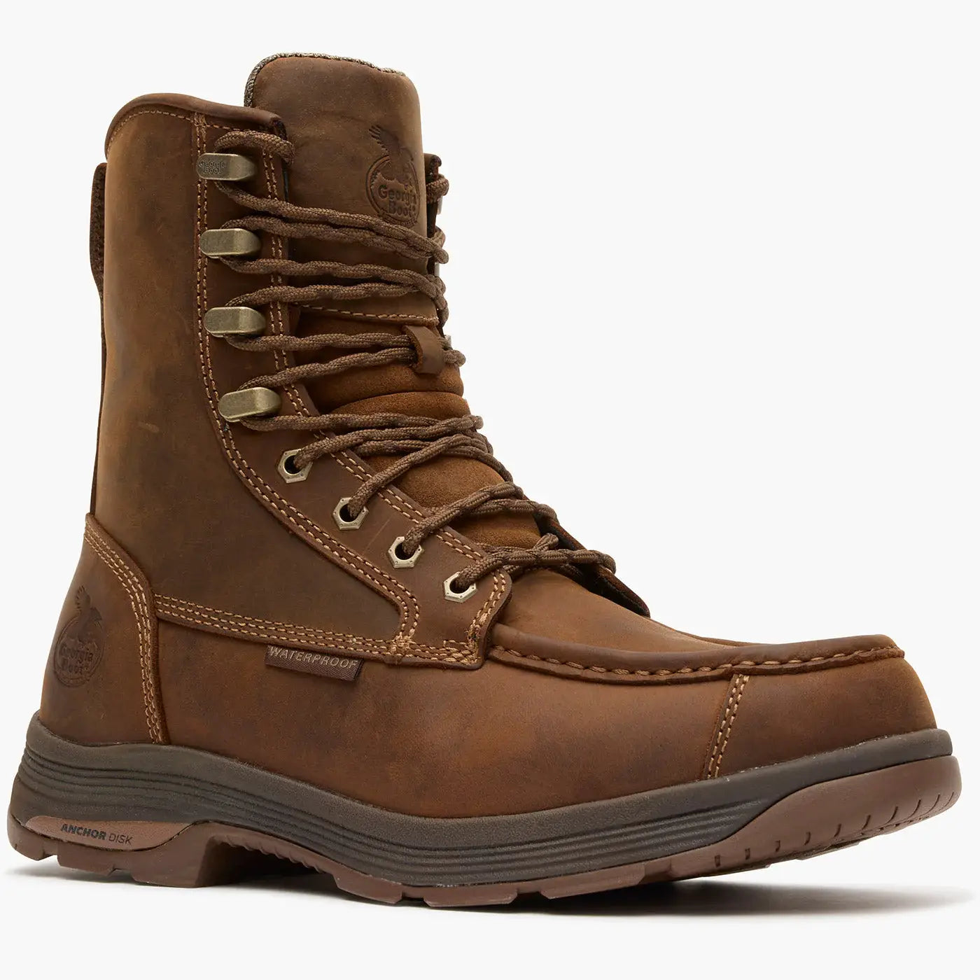 Georgia Boot Athens SuperLyte 8" Waterproof Side-Zip Moc Toe Work Boot - Georgia Boot - Flyclothing LLC
