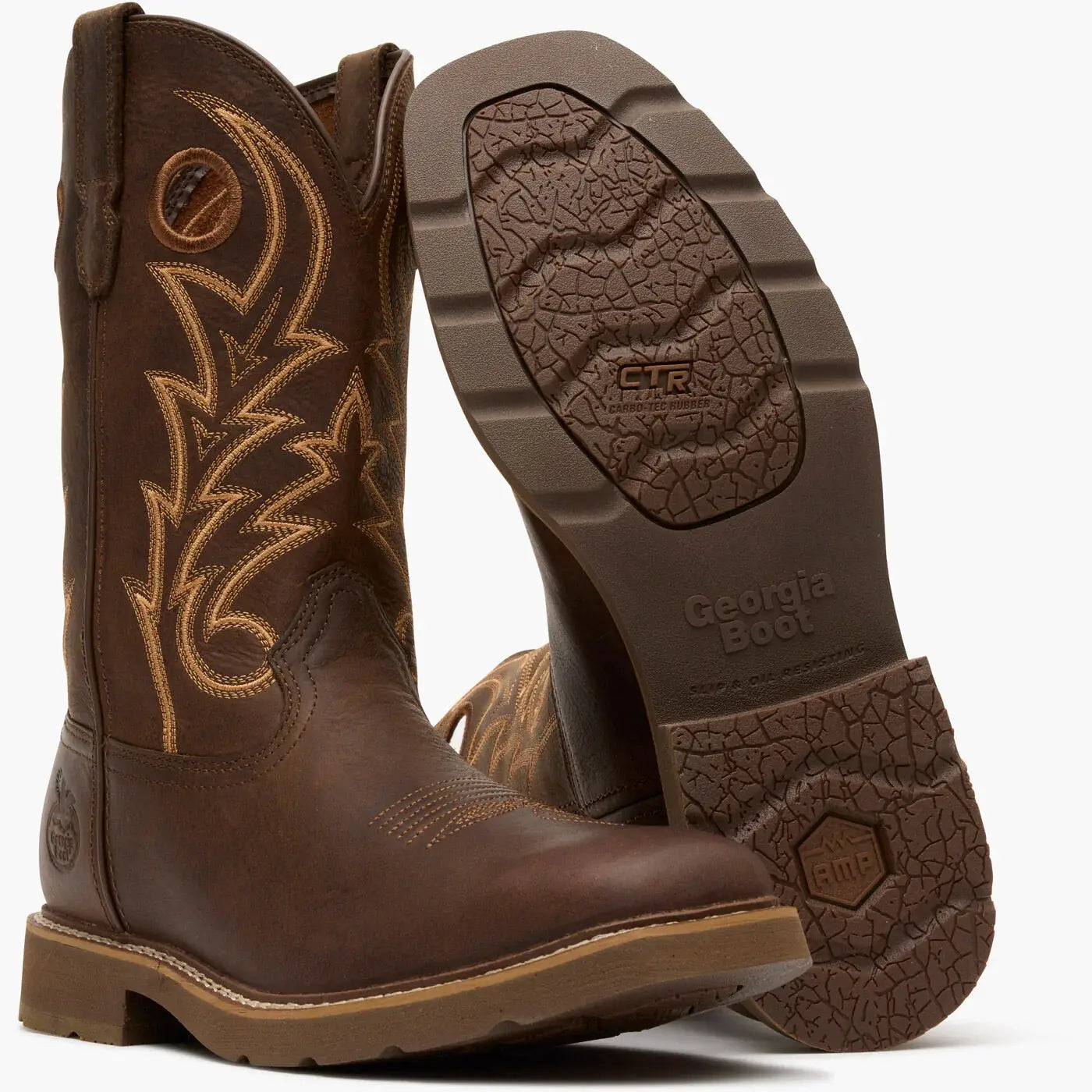 Georgia Boot Core 37 11" Western Pull-On Work Boot - Georgia Boot - Flyclothing LLC