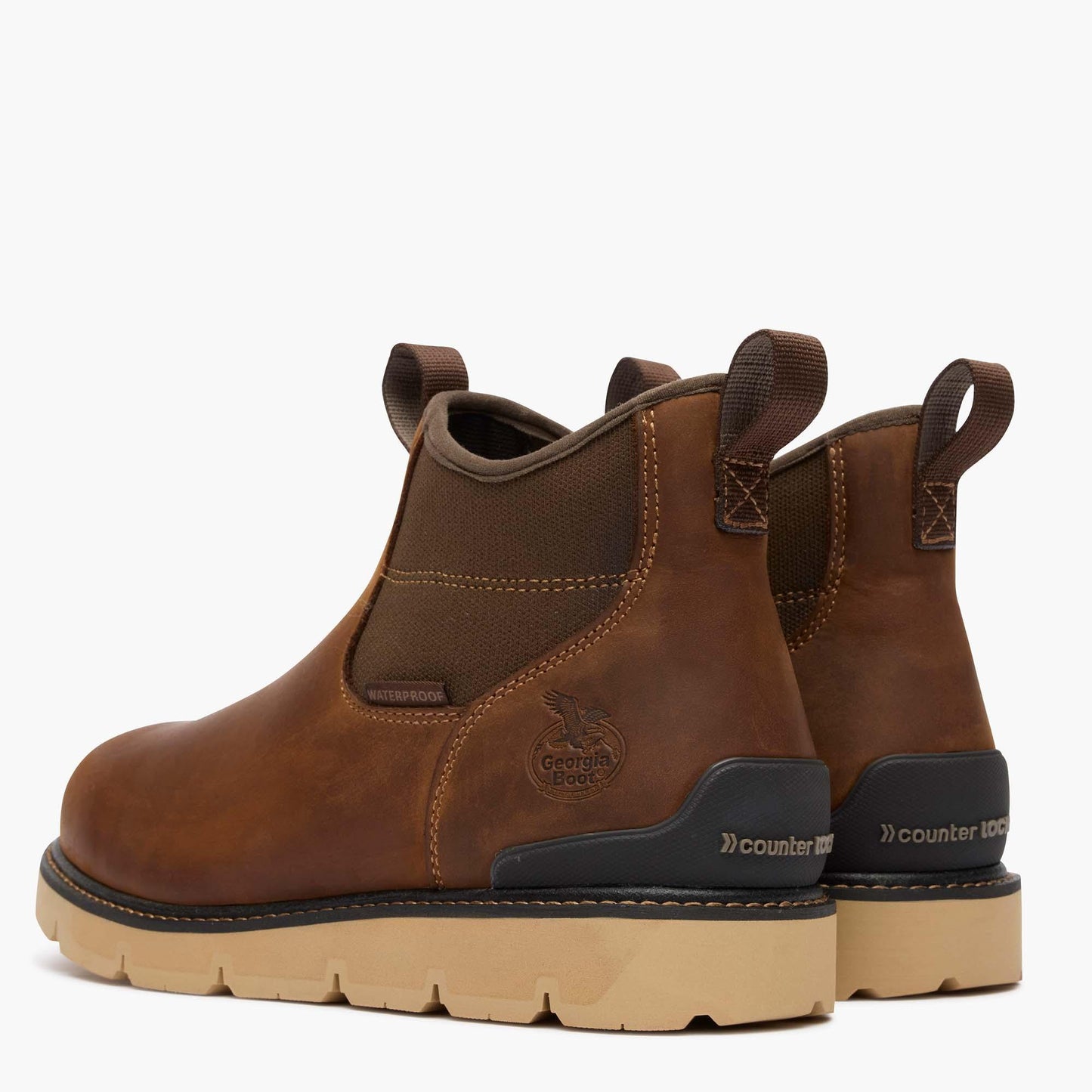 Georgia Boot Carbon Flex Wedge Chelsea Carbon Toe Work Boot - Georgia Boot - Flyclothing LLC