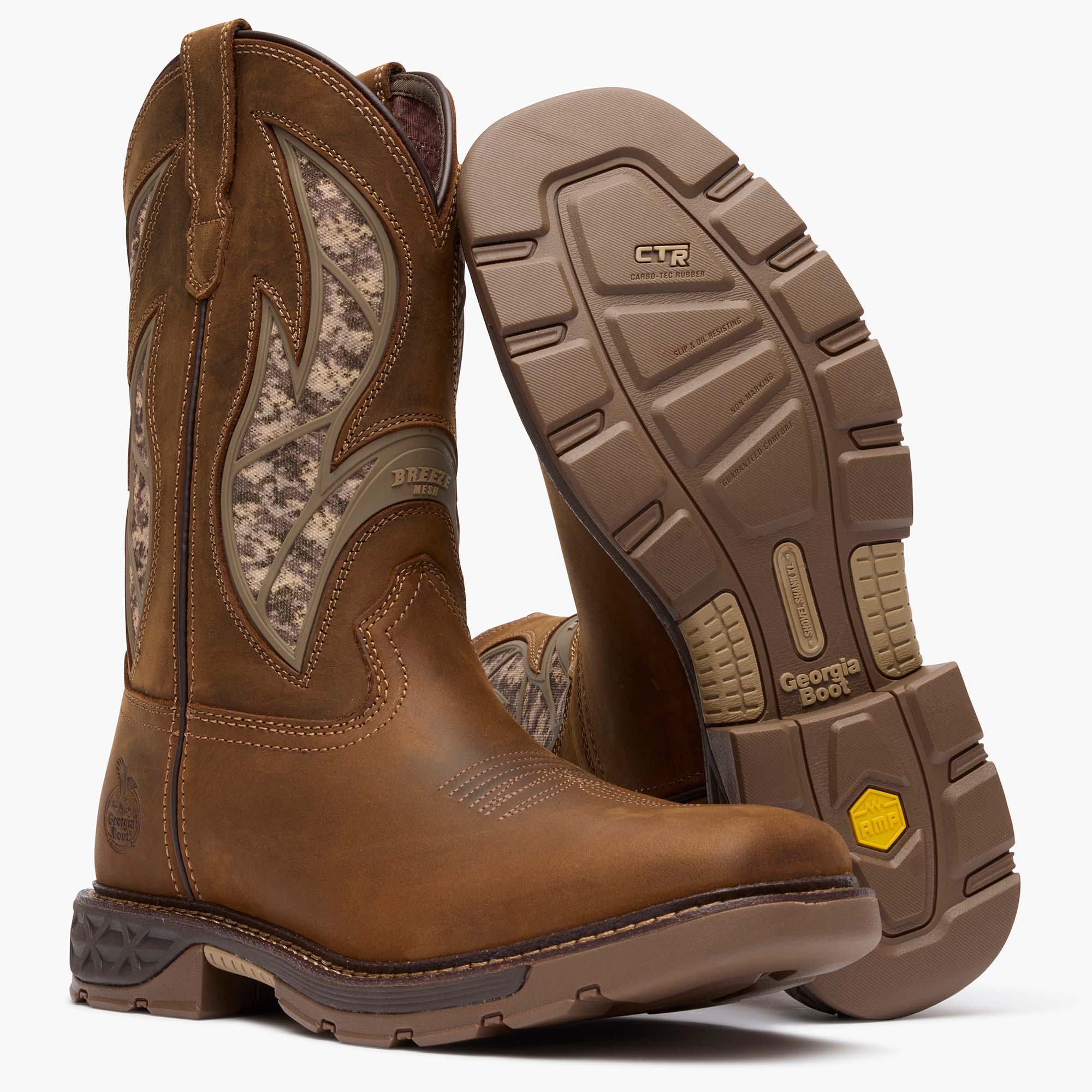 Georgia Boot Carbo-Tec FLX 11" Pull-On Work Boot - Georgia Boot - Flyclothing LLC