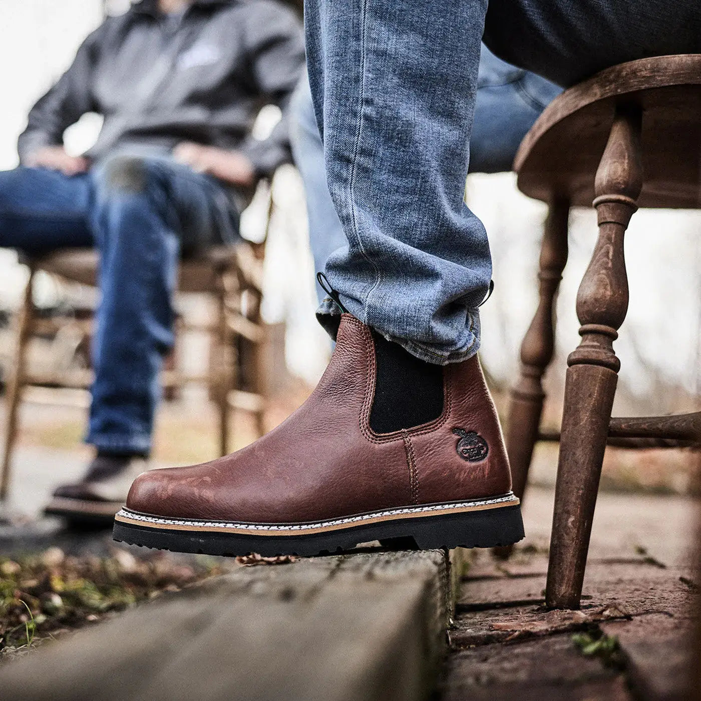 Georgia Boot Men's Burnt Brown Romeo Work Boot - Georgia Boot - Flyclothing LLC