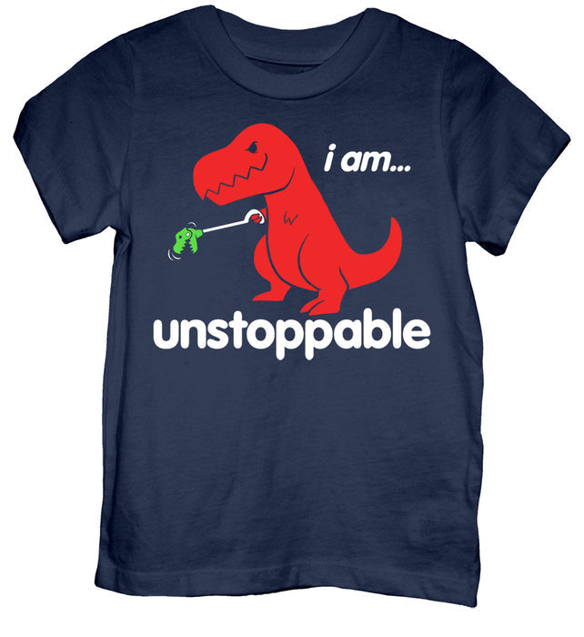 Toddler Blue Unstoppable Dino T-Shirt - Anonymous - Flyclothing LLC