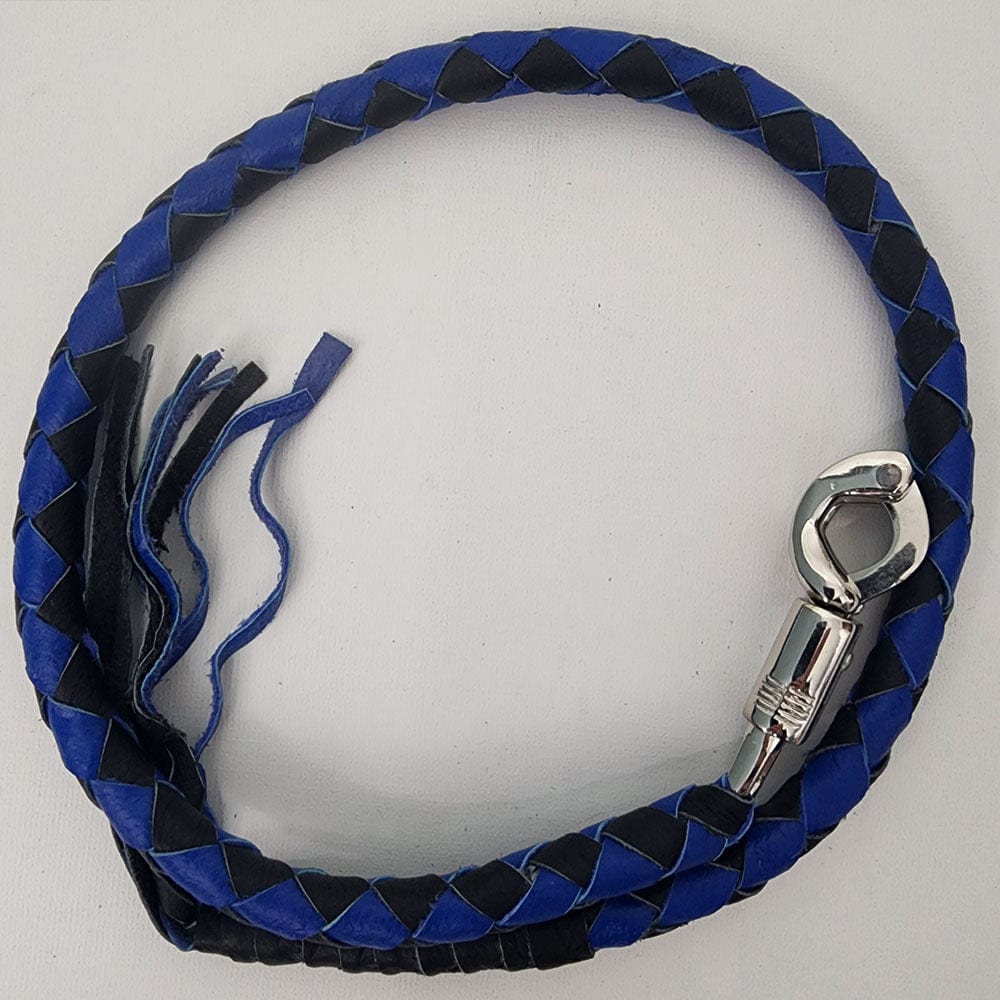Get Back Whip - Black and Blue - GoLeather