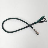 Get Back Whip - Black and Green - GoLeather