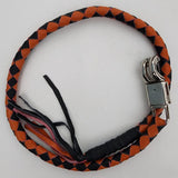 Get Back Whip - Black and Orange - GoLeather