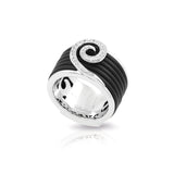 Swirl Rubber Ring - Belle Étoile Jewelry - Flyclothing LLC