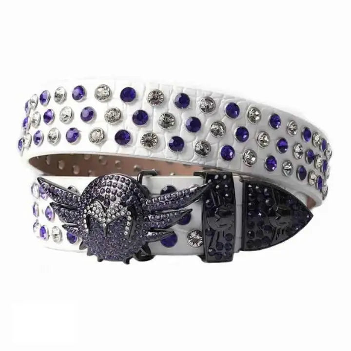 Angel Wing Rhinestone Belt - Rhinestone Belt Store - Flyclothing LLC